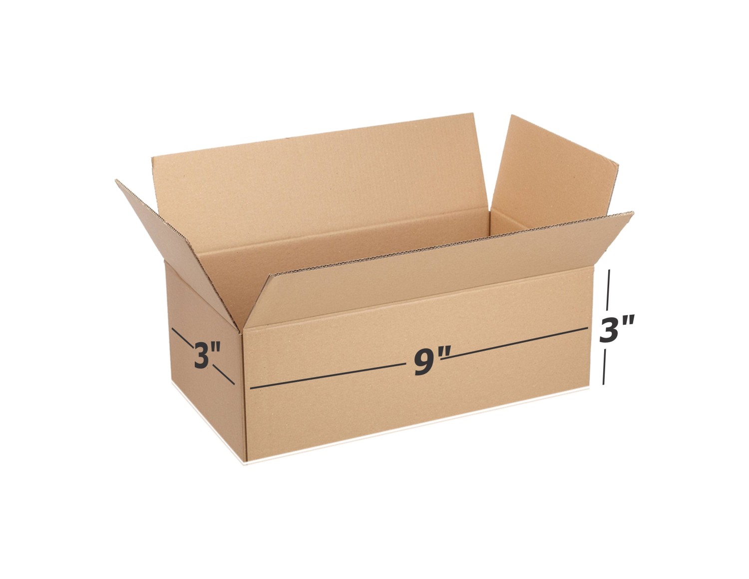 3 Ply Brown Box Corrugated Box Length 9 inches Width 3 inches Height 3 inches Pack of 1000 Packaging Material E commerce best Courier Boxes