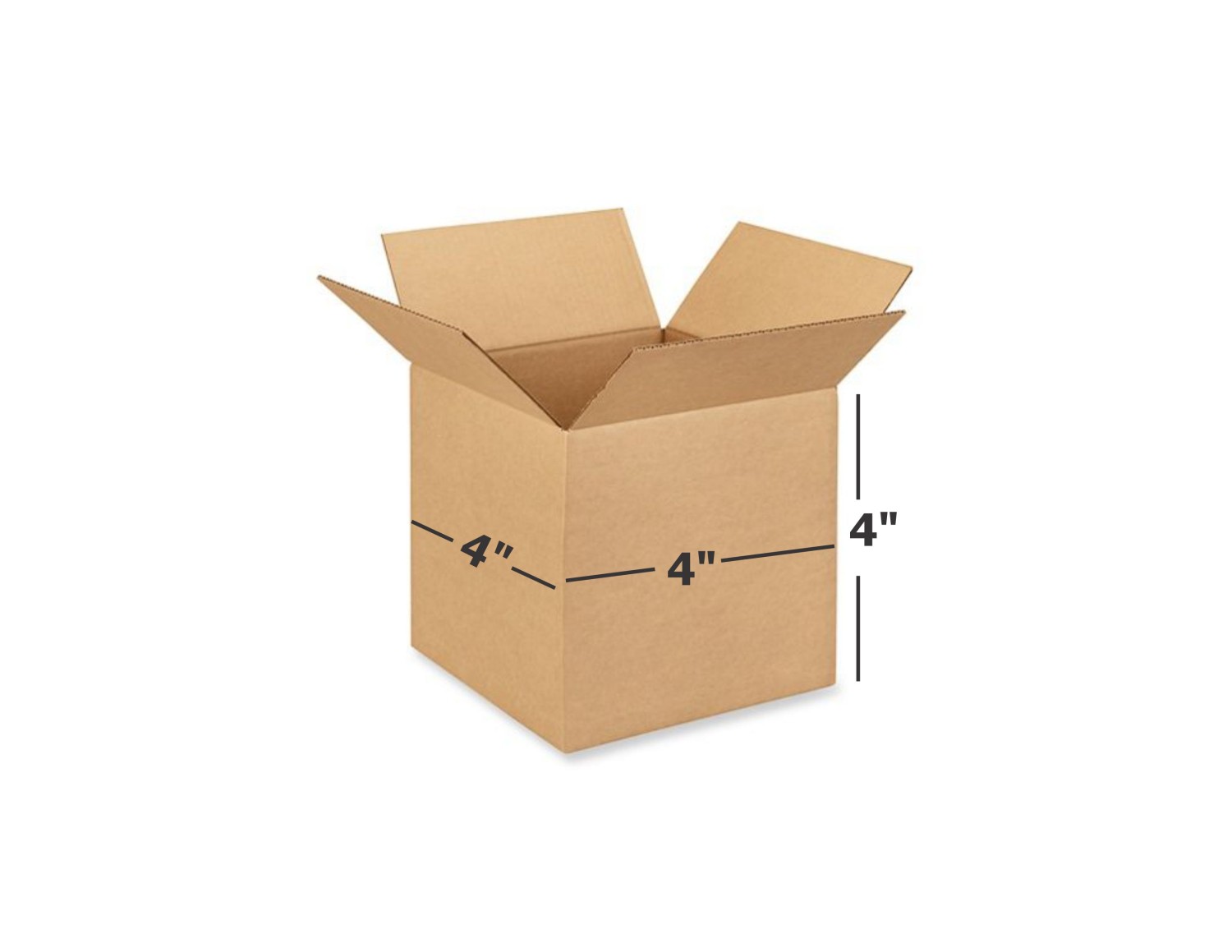 3 Ply Brown Corrugated Box Length 4 inches Width 4 inches Height 4 inches Pack of 1000 Packaging box Material E commerce best Courier Boxes