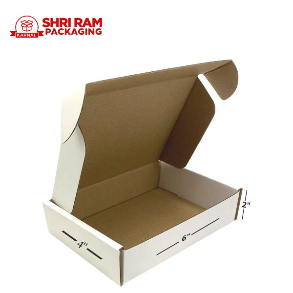 Shri Ram Packaging 3 Ply White Flap Box 6x4x2 Inch | Shipping & Packaging Box