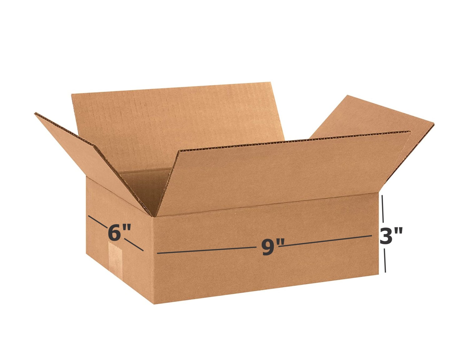 Shri Ram Packaging 3 Ply Brown Box Corrugated Box Length 9 inches Width 6 inches Height 3 inches Pack of 1000 Packaging Material E commerce best Courier Boxes