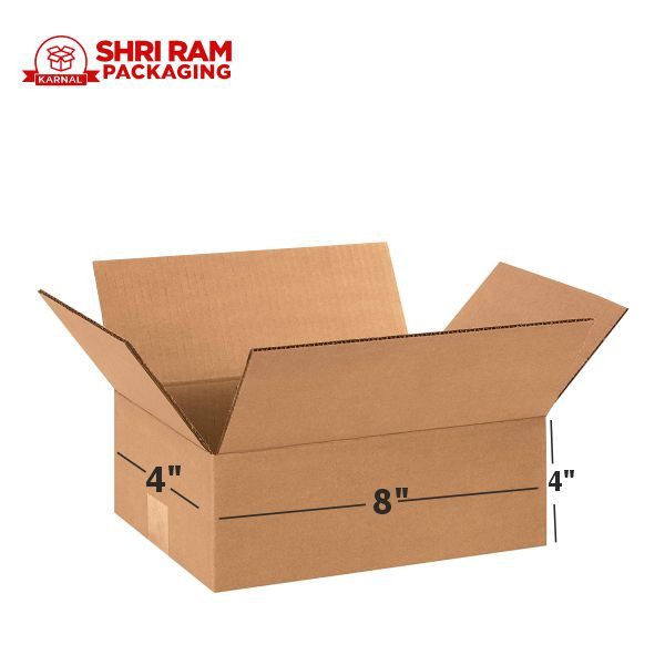 Shri Ram Packaging 3 Ply Brown Corrugated Box 8x4x4 Inch | Shipping & Packaging Box