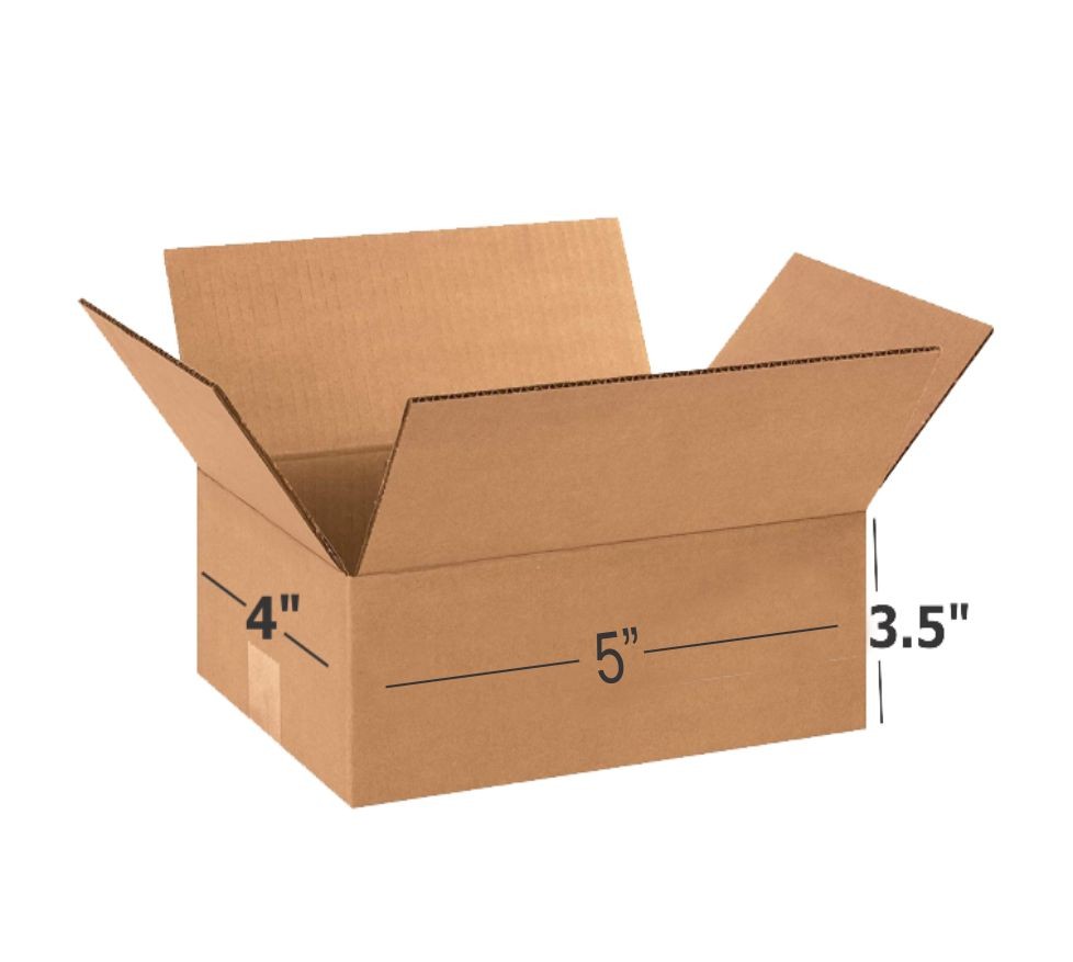 Shri Ram Packaging 3 Ply Brown Corrugated Box Length 5 inches Width 4 inches Height 3.5 inches Pack of 1000 boxes Packaging Material E commerce best Courier Boxes