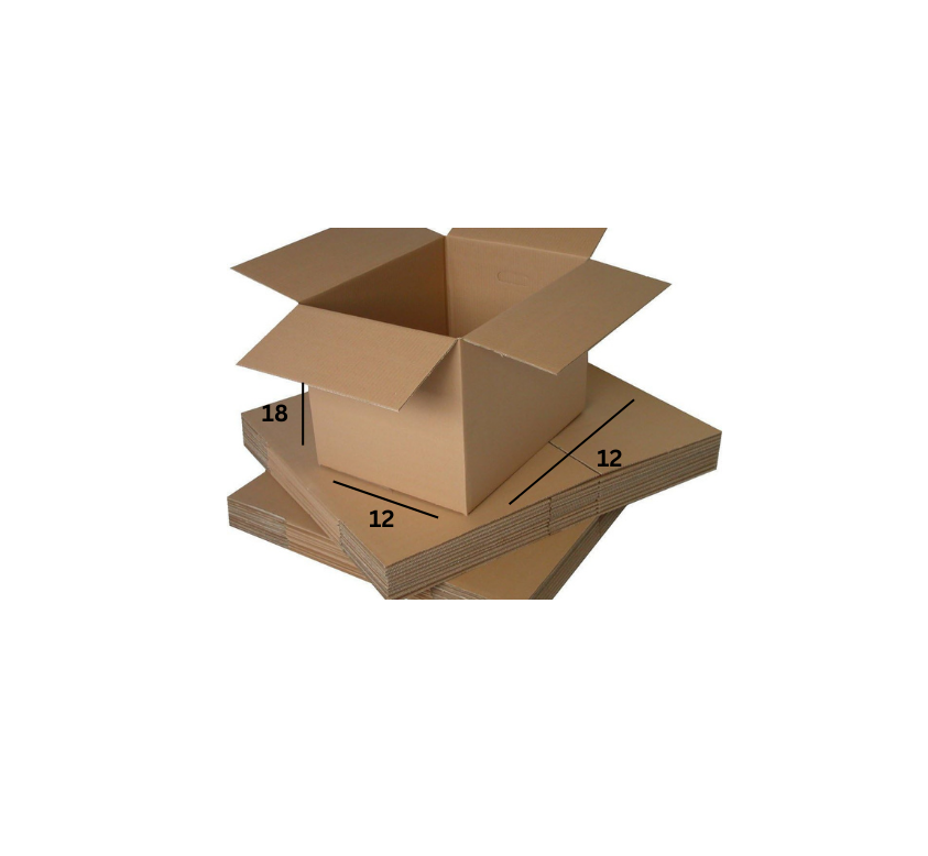 Shri ram packaging 5 Ply Brown Corrugated Box Length 18 inches Width 12 inches Height 12 inches Pack of 100 Packaging Material E commerce best Courier Packaging Material E commerce best Courier Boxes