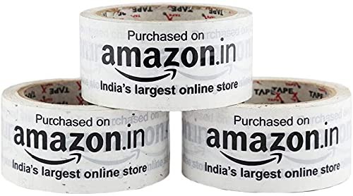 Amazon Printed Packaging Tapes 60 Meter x 48 mm pack of 72 pcs (1 Box )  Amazon Watermark Ultra Strong Sticky Adhesive Packing