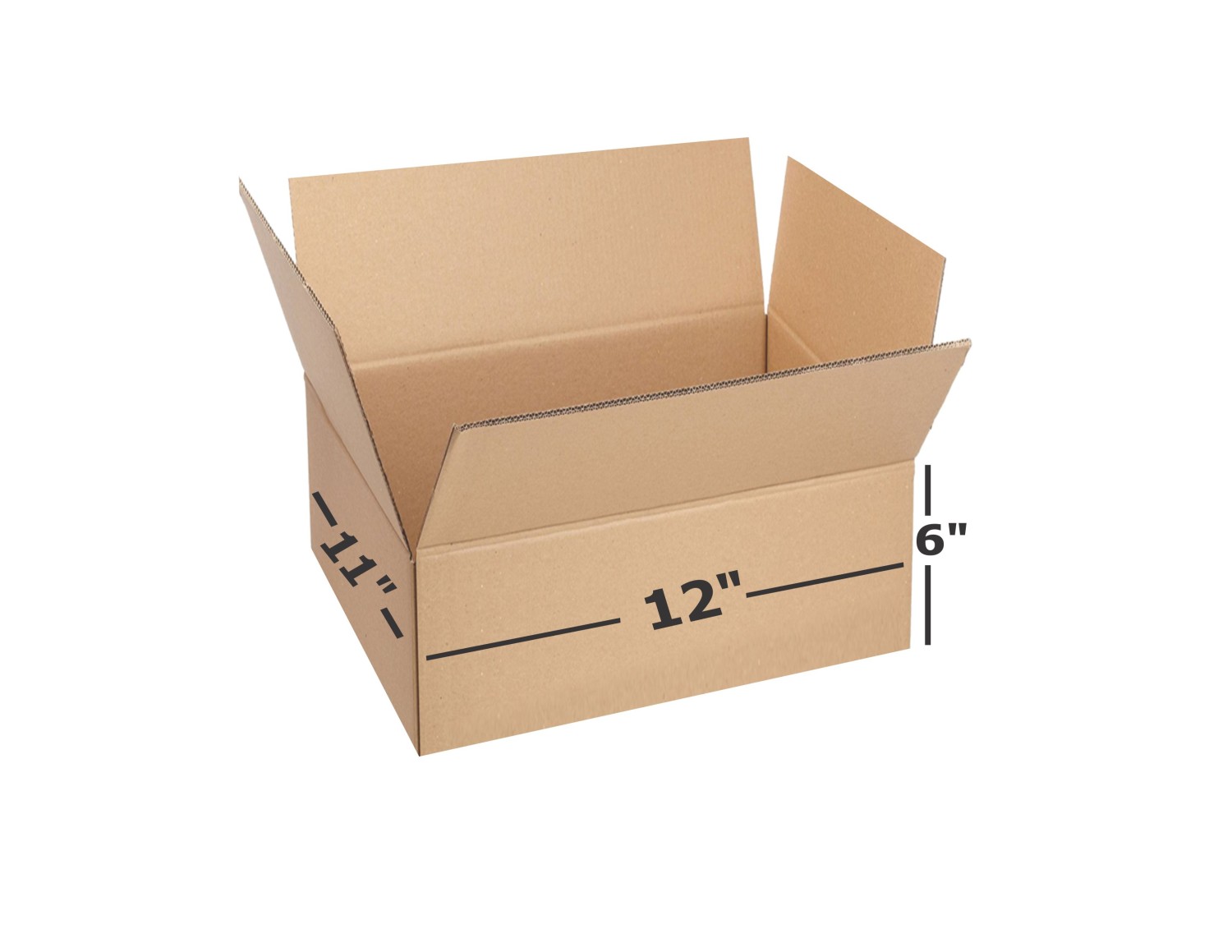 Shri Ram Packaging 3 Ply Brown Corrugated Box Length 12 inches Width 11 inches Height 6 inches Pack of 500 boxes Packaging Material E commerce best Courier Boxes