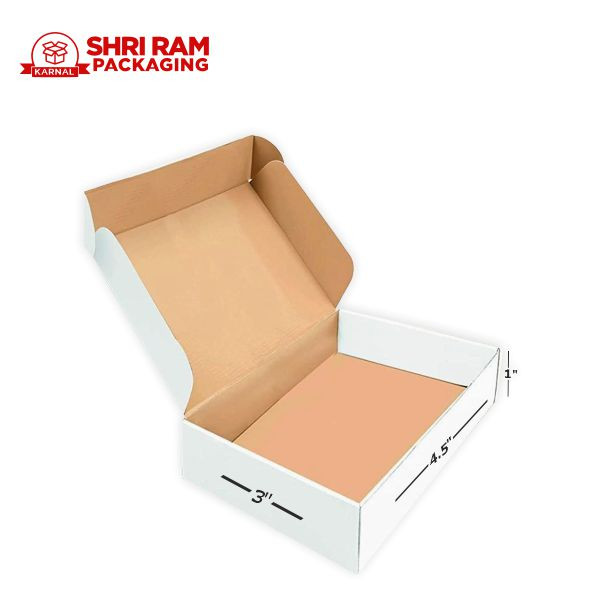 Shri Ram Packaging 3 Ply White Flap Box 4.5x3x1 Inch | Shipping & Packaging Box