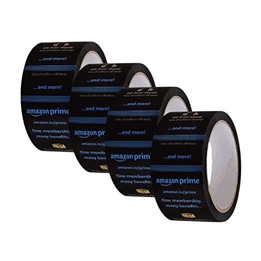 Amazon Prime Printed Packaging Tapes  55 Meter x 3 Inches pack of 48 pcs Amazon prime Watermark Ultra Strong Sticky Adhesive Packing